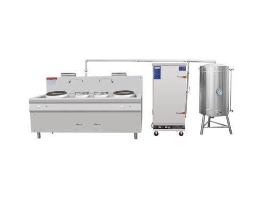燃氣雙炒雙溫蒸汽型節能灶
